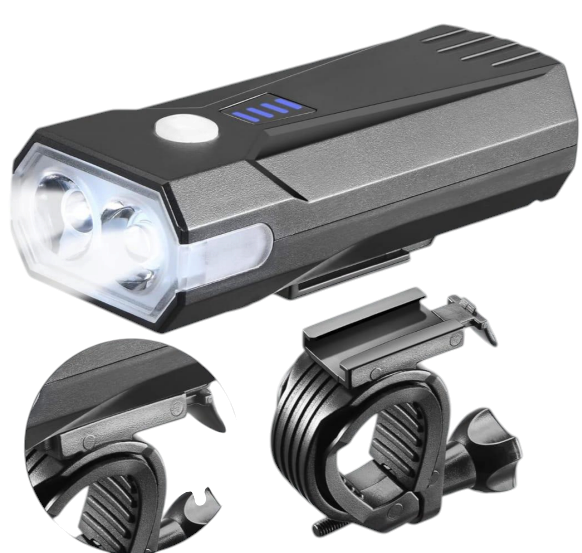Luz delantera 600 lúmenes con pito